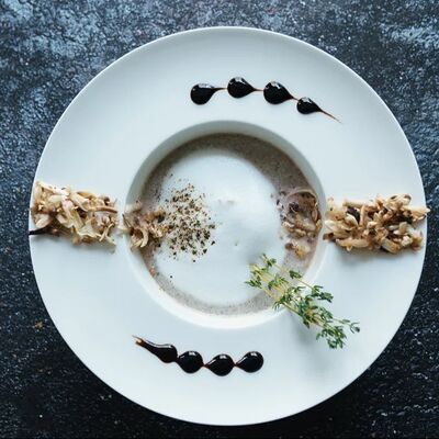 Суп Капучино из шампиньонов в Вирид ярд по цене 588 ₽