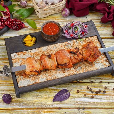 Шашлык из куриной мякоти в Геленджик по цене 590 ₽