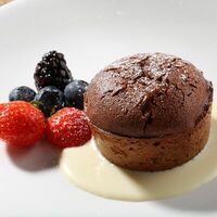 Шоколадный фондан в Saint Jacques