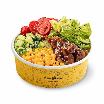 Салат с цыпленком терияки в БлинБери по цене 185