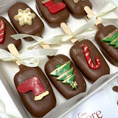 Новогодний набор из 8 чизкейков №2 в Con Amore по цене 1990 ₽