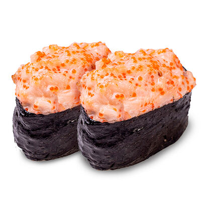 Гункан с лососем запеченные 2шт в Umishi по цене 340 ₽