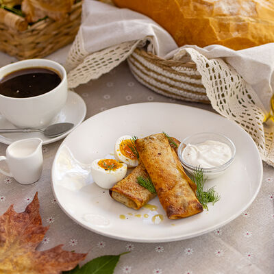 Блины с мясом и яйцом в Сыроварня по цене 650 ₽