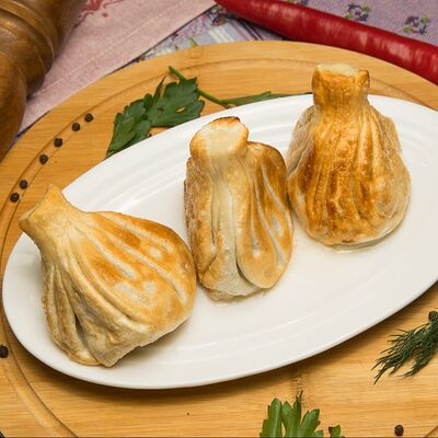 Хинкали с телятиной жареные в Арго-У дяди Бори по цене 420 ₽