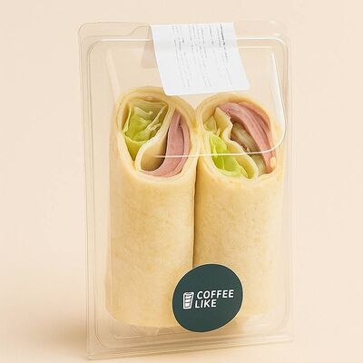 Сэндвич-ролл с ветчиной и сыром в Coffee Like по цене 340 ₽