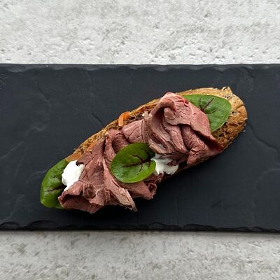 Брускетта с говядиной в Еду домой по цене 200 ₽