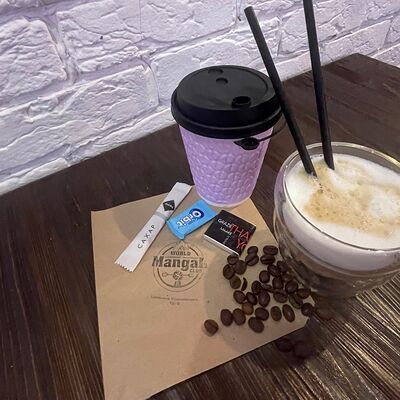 Кофе натуральный Латте комнатной температурыв WORLD MANGAL CLUB по цене 395 ₽