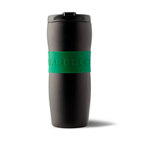 Тамблер из коррозионностойкой стали Lucy Matte Black Green Band 2021, 360 мл в Starbucks (R)