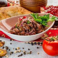 Салат Лобио с грецким орехом в Кацо