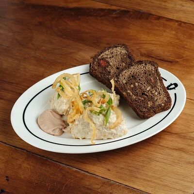 Форшмак из олюторской сельди с мисо-майонезом в Гент по цене 540 ₽