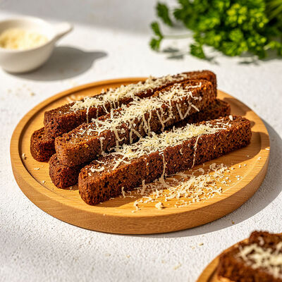 Ржаные гренки в чесночном масле в Банхоф по цене 259 ₽