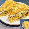 Наполеон закусочный с мясным фаршем и грибами - очень вкусный с пылу с жарув Вкусно как у мамы по цене 590
