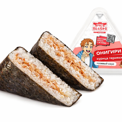 Онигири с курицей терияки в ProSushi по цене 195 ₽