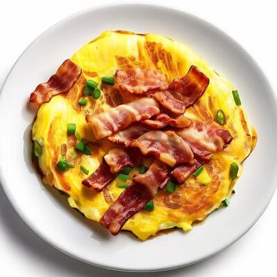 Омлет с беконом в Moyo по цене 285 ₽