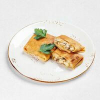 Блины с курицей и грибами в ПиццаФабрика