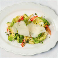 Романо, краб с пармезаном и апельсиновый соус в Muse