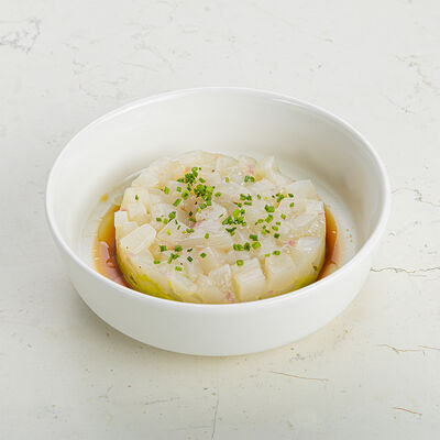 Тартар из морского гребешка в азиатском стиле в SFB Minsk по цене 68 р.