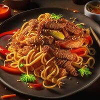 Wok Рамен острый цыпленок в Вкусные истории