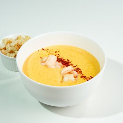 Тыквенный крем-суп с креветкой в ЁБИСАН по цене 979 ₽