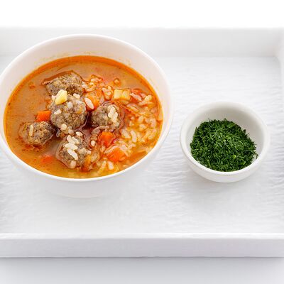 Суп с фрикадельками в Лагман Центр Ас Казан по цене 2170 ₸