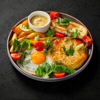 Бифштекс куриный с картофелем в Stories