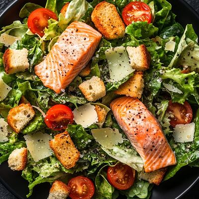 Цезарь с лососем в Суши мастер по цене 879 ₽