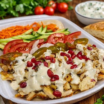 Шаурма на тарелке в Шаурма Топ по цене 465 ₽