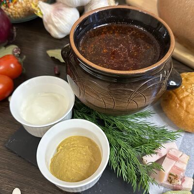 Борщ с мясом в Amaks по цене 330 ₽