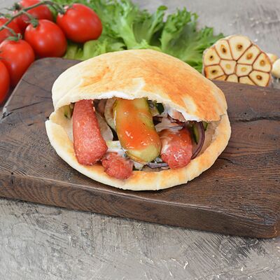 Хот-дог в пите в Шаверма у Васи по цене 302 ₽