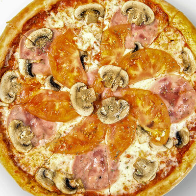 Пицца с ветчиной и грибами в Яем по цене 520 ₽