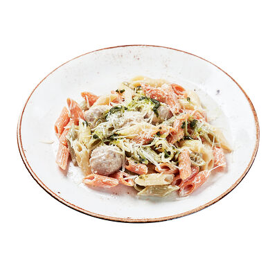 Макарошки с митболами в ИТЛЕ Стейк-кафе Halal по цене 350