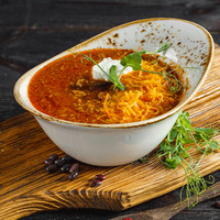 Фирменный суп гуляш в ИТЛЕ Стейк-кафе Halal