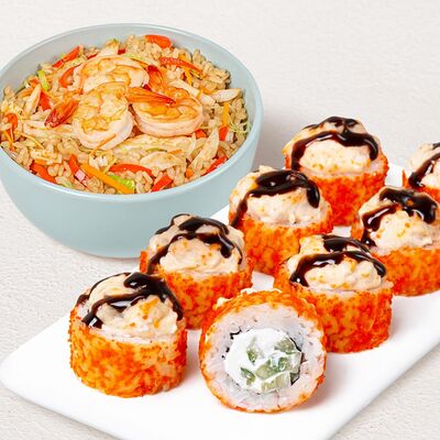 Бизнес-ланч Азиатский M в Суши Wok по цене 719 ₽