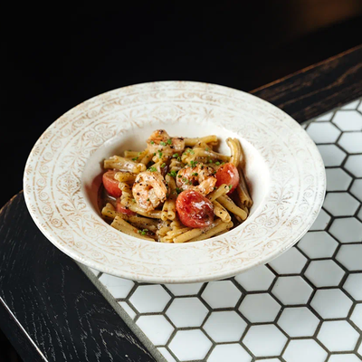 Казаречче с креветками и трюфельным соусом в Waterzooi по цене 880 ₽