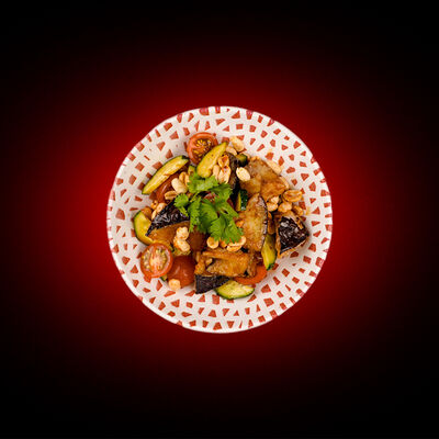 Китайский салат с баклажанами в Китайские Новости по цене 820 ₽