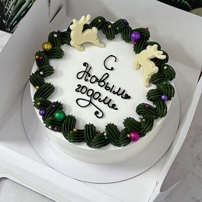 Бенто-торт Новогодний декор 6 в Di Panna Confetteria по цене 2090 ₽