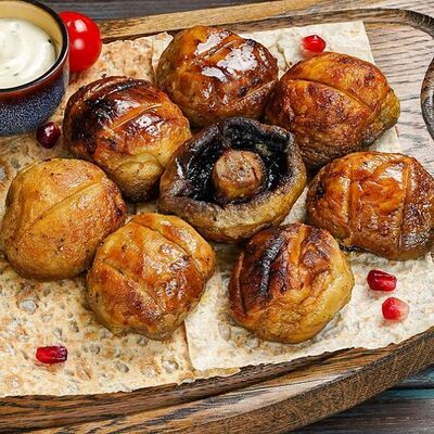 Шампиньоны на мангале в ШАШЛЫК & BBQ по цене 490 ₽