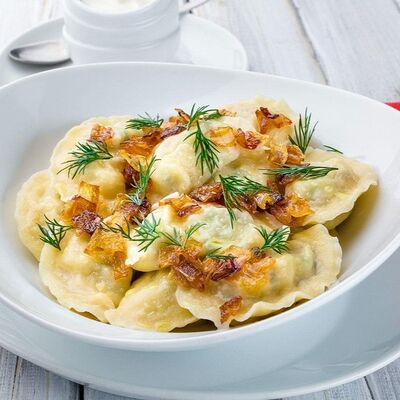 Вареники с картошкой в Раки&Пиво по цене 250 ₽