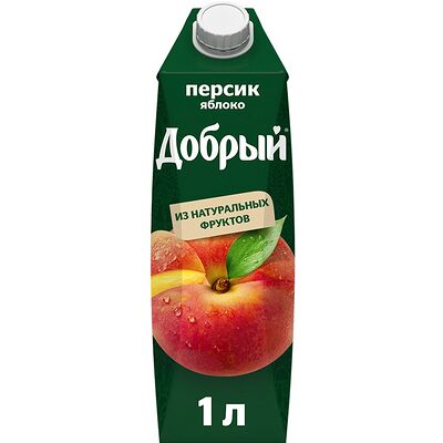 Сок Добрый Персик-яблоко в Крафт & Бургер по цене 390 ₽
