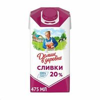 Сливки стерилизованные Домик в деревне 20% бзмж в Азбука Вкуса Экспресс Меню