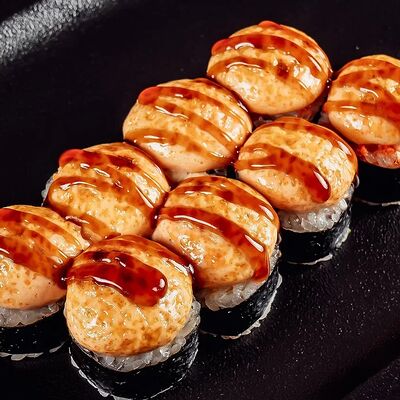 Запеченный острый с креветкойв SUSHIRIA & PIZZERIA по цене 395 ₽