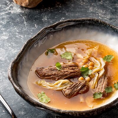 Телячий бульон с говядиной и нутом, 400гр в Ваще Огонь по цене 680 ₽