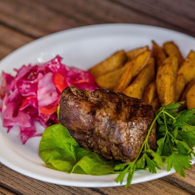 Стейк из свинины в Пельмэн по цене 760 ₽