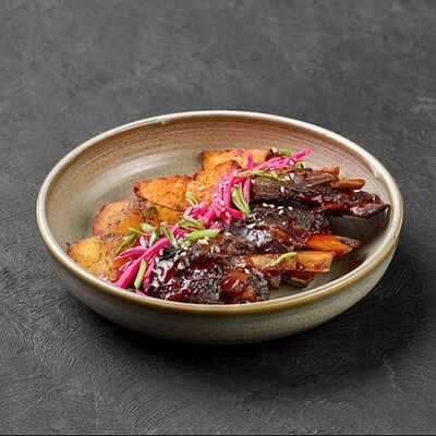 Копченые бараньи ребра BBQ в Гриль-бар Угли по цене 820 ₽