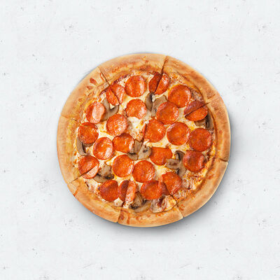 Пицца Пепперони с грибами 23 см на традиционном тесте в Pizza HeartPizza Hut по цене 309
