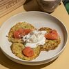 Оладьи из кабачков с лососем и яйцом пашот в Bistro Оstro по цене 950