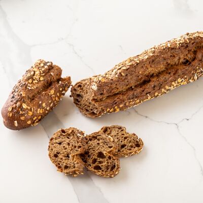 Багет ржаной зерновой в Круассан-кафе по цене 130 ₽