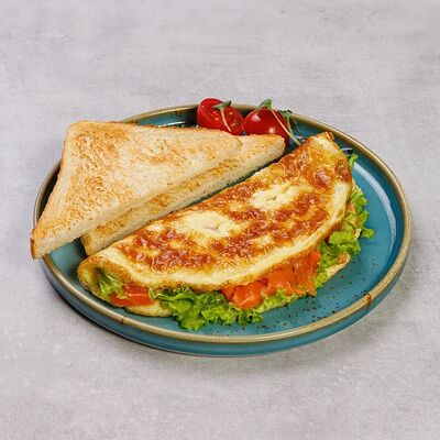 Омлет с форелью и овощами в КафеАллея по цене 590 ₽