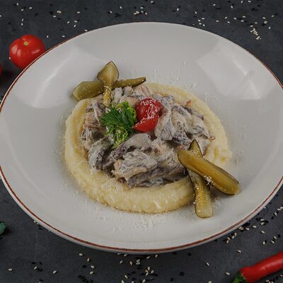 Бефстроганов из говядины в Руки ВВерх! Бар по цене 850 ₽