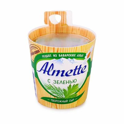 Сыр творожный с зеленью 60% Almette в Азбука Вкуса Экспресс Меню по цене 122 ₽